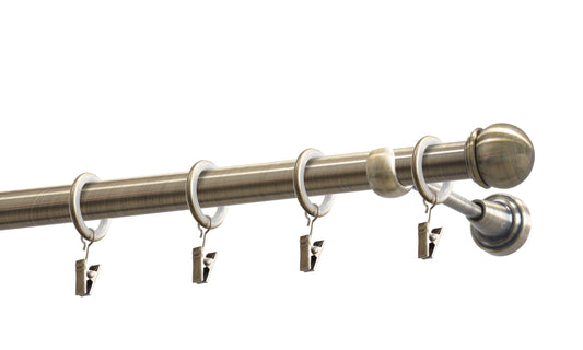 Kit galerie metal Pluton 19mm Auriu antic 200 cm