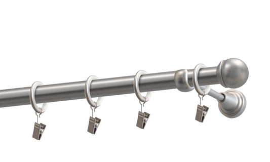 Kit galerie metal Pluton 19mm Argintiu satin 160 cm