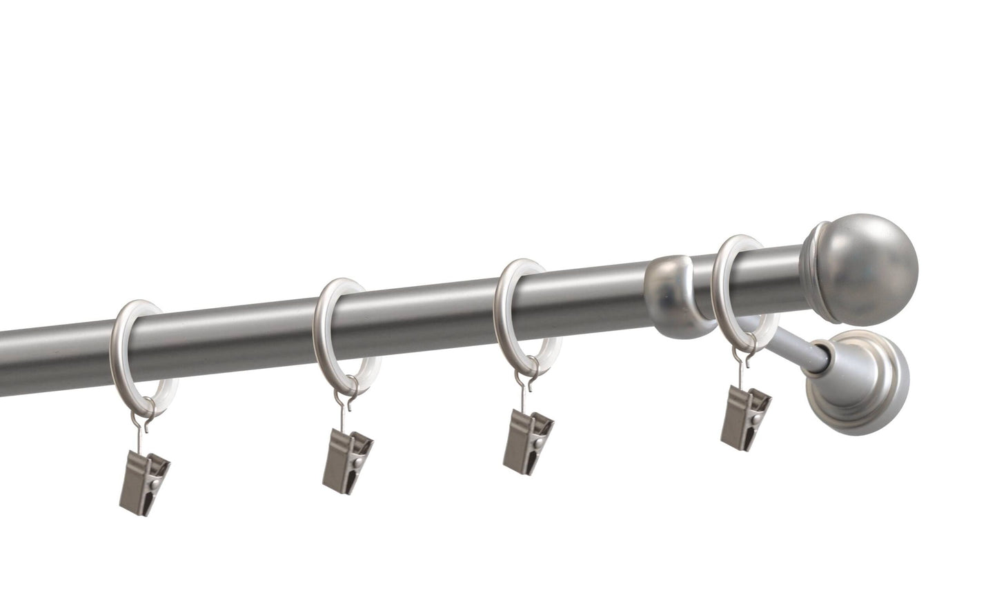 Kit galerie metal Pluton 19mm Argintiu satin 240 cm