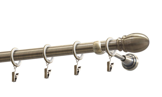 Metal gallery kit Par 19mm Antique gold 240 cm