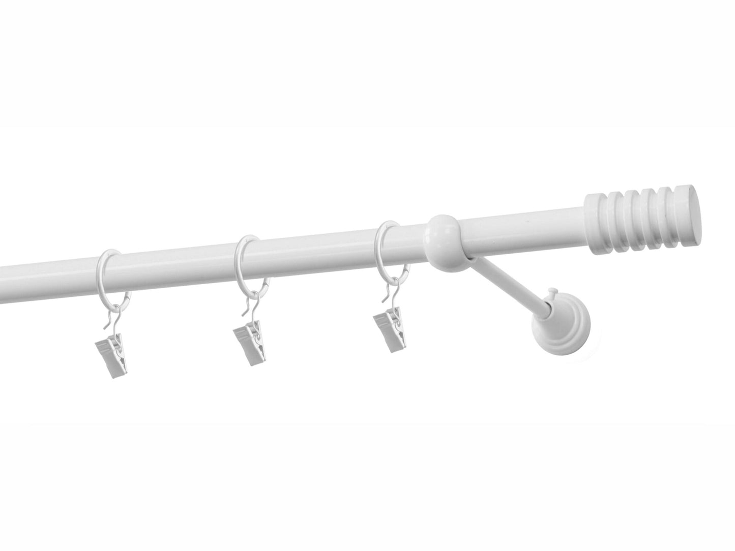 Porto metal gallery kit 19mm White 240 cm