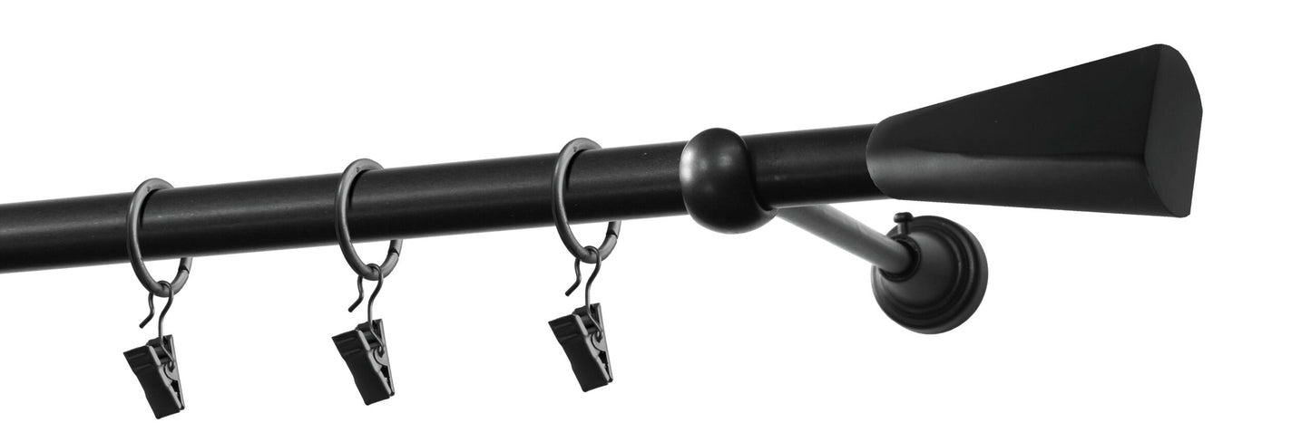 Kit galerie metal Loft 19mm Negru mat 200 cm