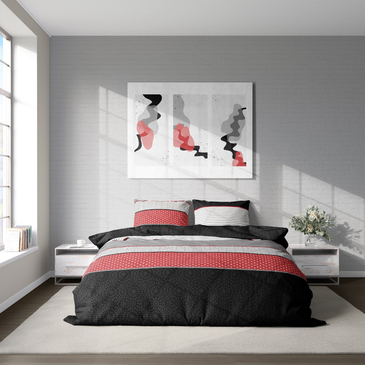 KYOTO bed linen 100% cotton ranforce 5 pieces