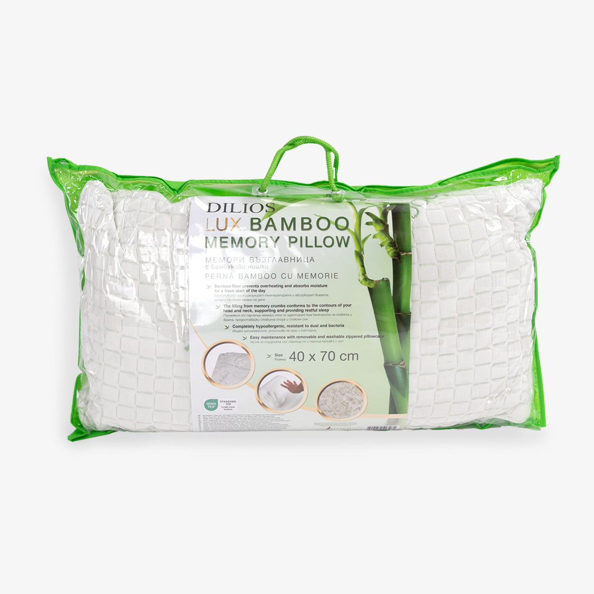 LUX MEMORY BAMBOO pillow with bamboo threads 40/70 cm