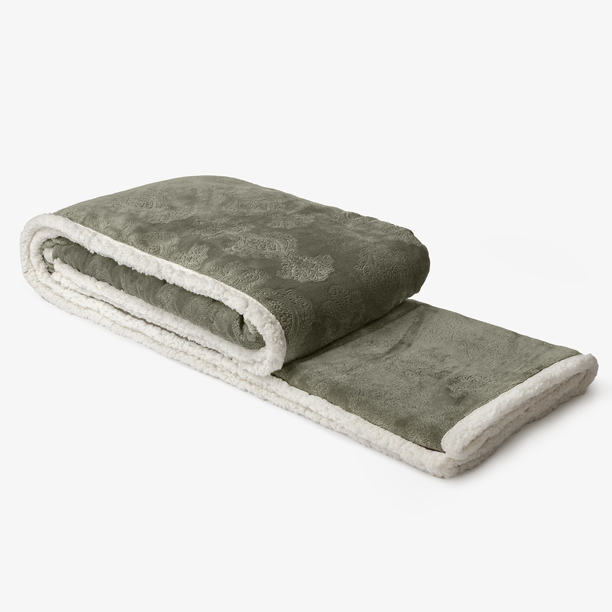 Patura pufoasa cu design luxos MAJESTIC VERDE 140/200 cm
