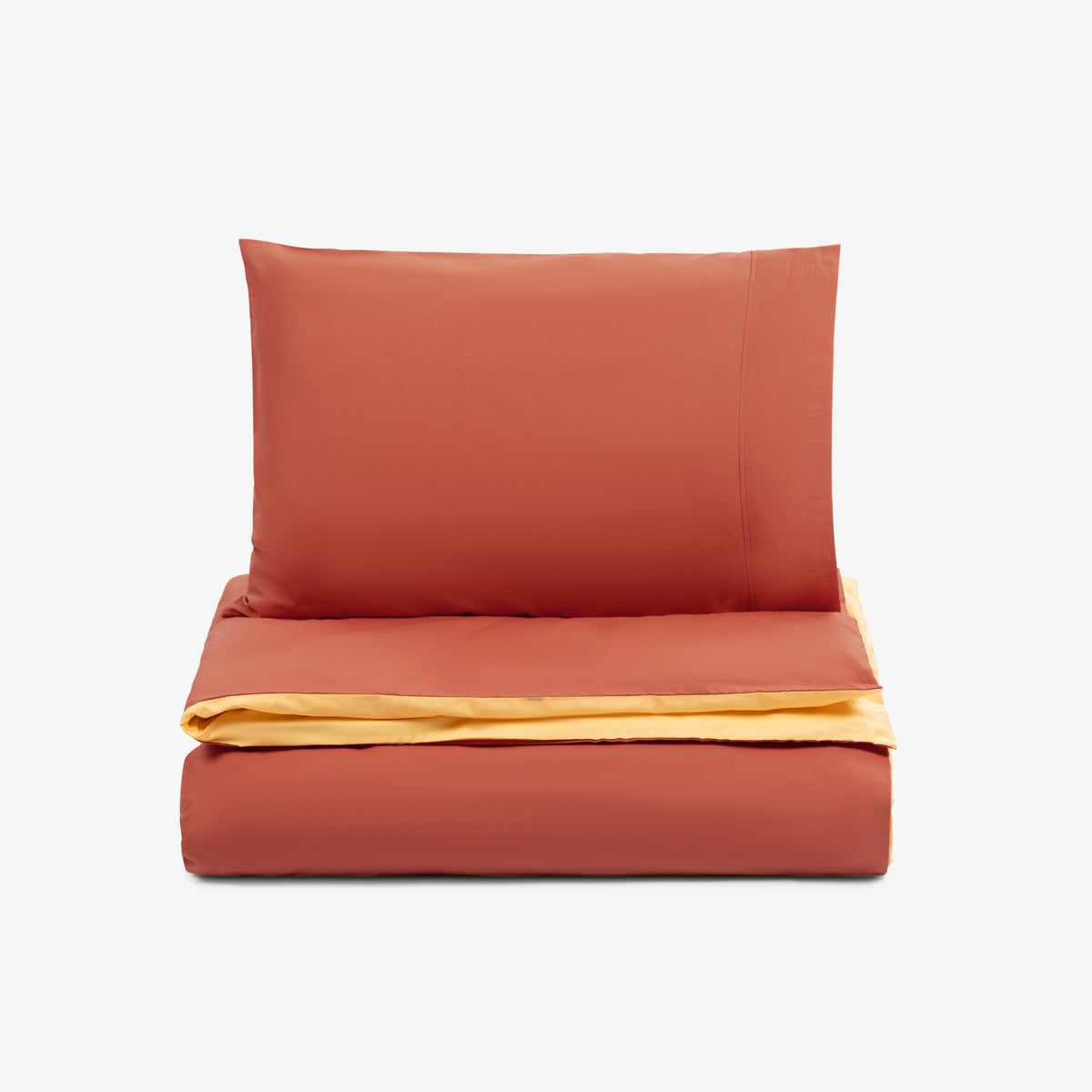 Lenjerie de pat NUANCES TERRA/GALBEN 100% bumbac ranforce 2 piese