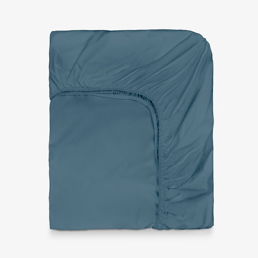 Cearsaf cu elastic NUANCES ALBASTRU 100% bumbac ranforce 140/200/30 cm