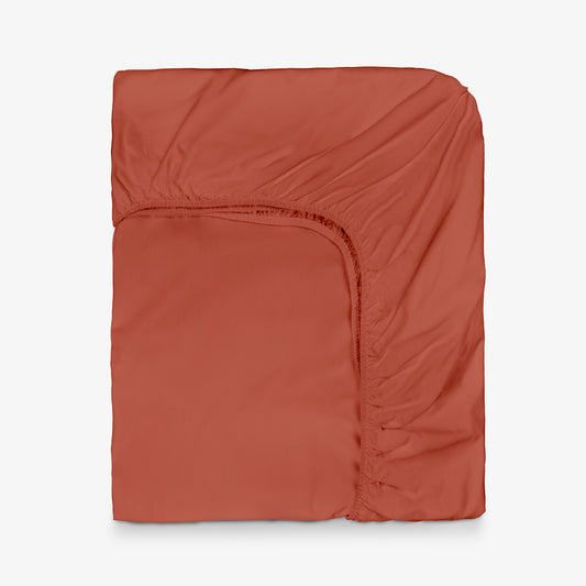 Cearsaf cu elastic NUANCES TERRA 100% bumbac ranforce 160/200/30 cm