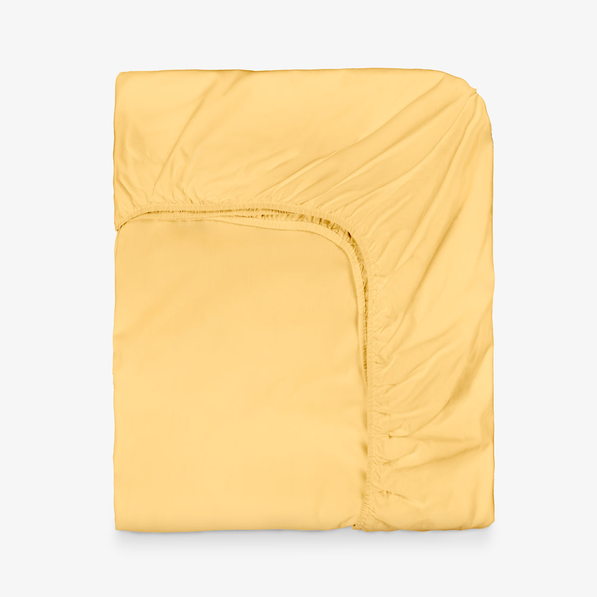 Cearsaf cu elastic NUANCES GALBEN 100% bumbac ranforce 140/200/30 cm