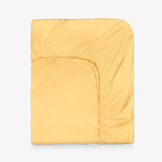 Cearsaf cu elastic NUANCES GALBEN 100% bumbac ranforce 120/200/30 cm