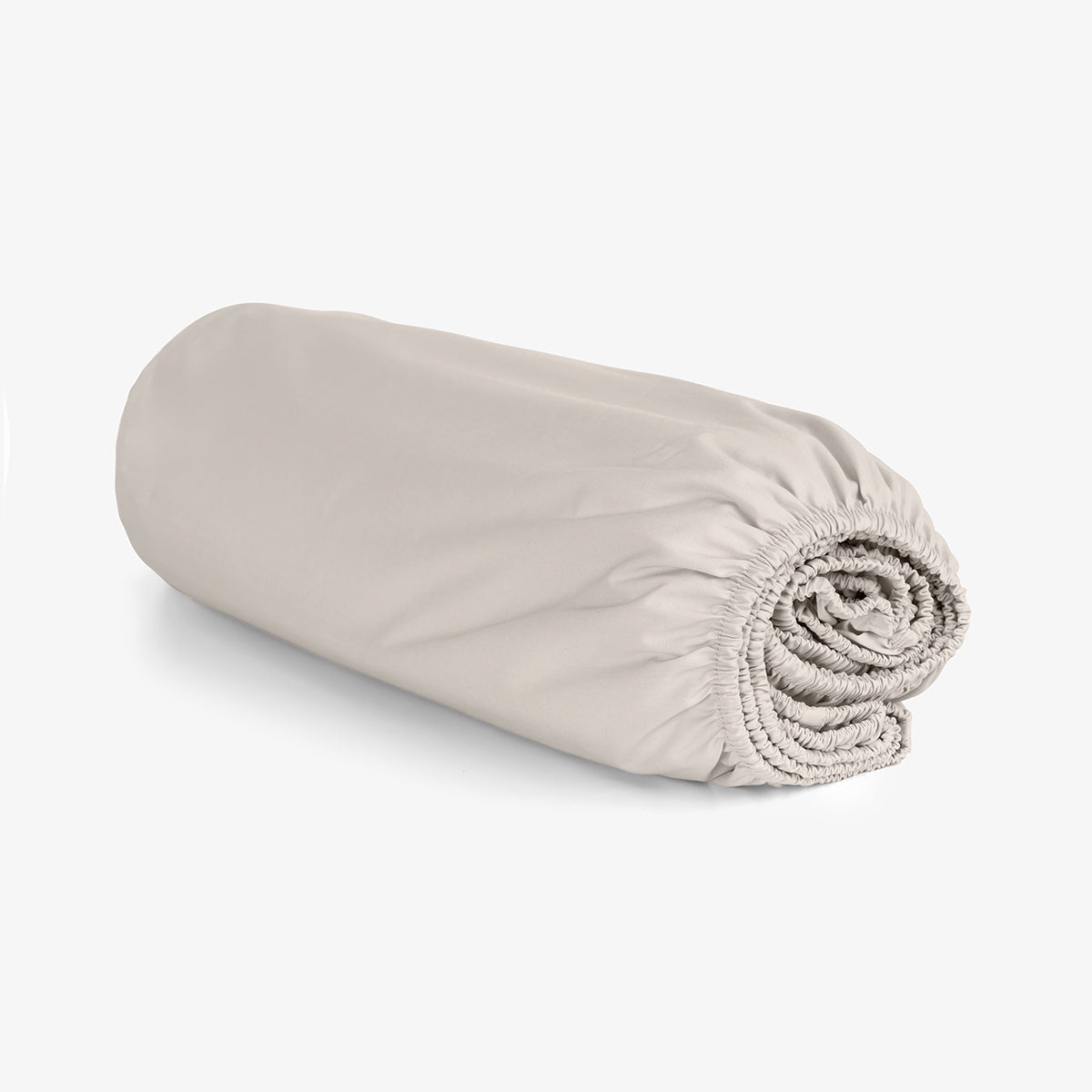 Cearsaf de pat cu elastic GRI DESCHIS PERCALE 180/200/30 cm