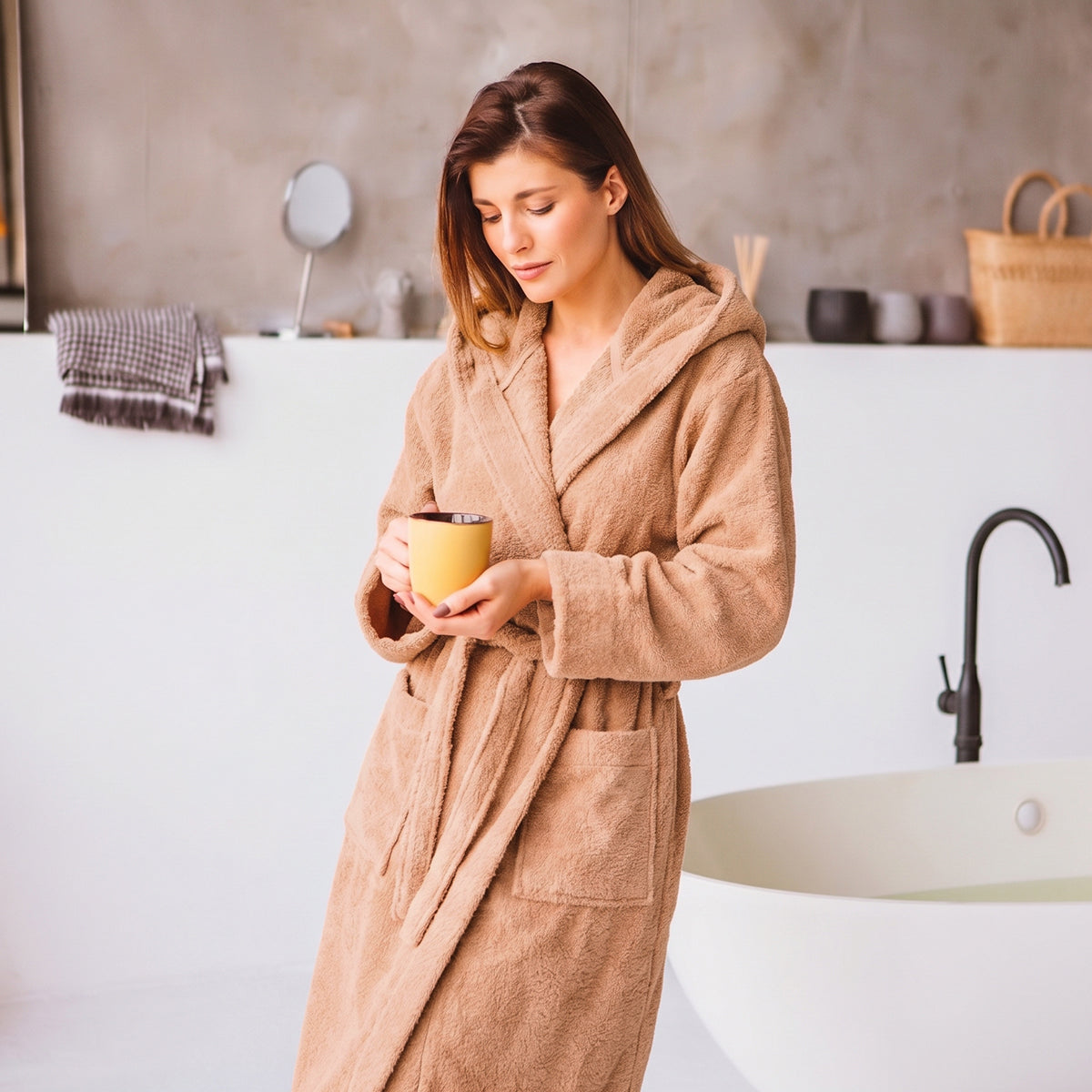 Bathrobe PETRA PEACH S/M