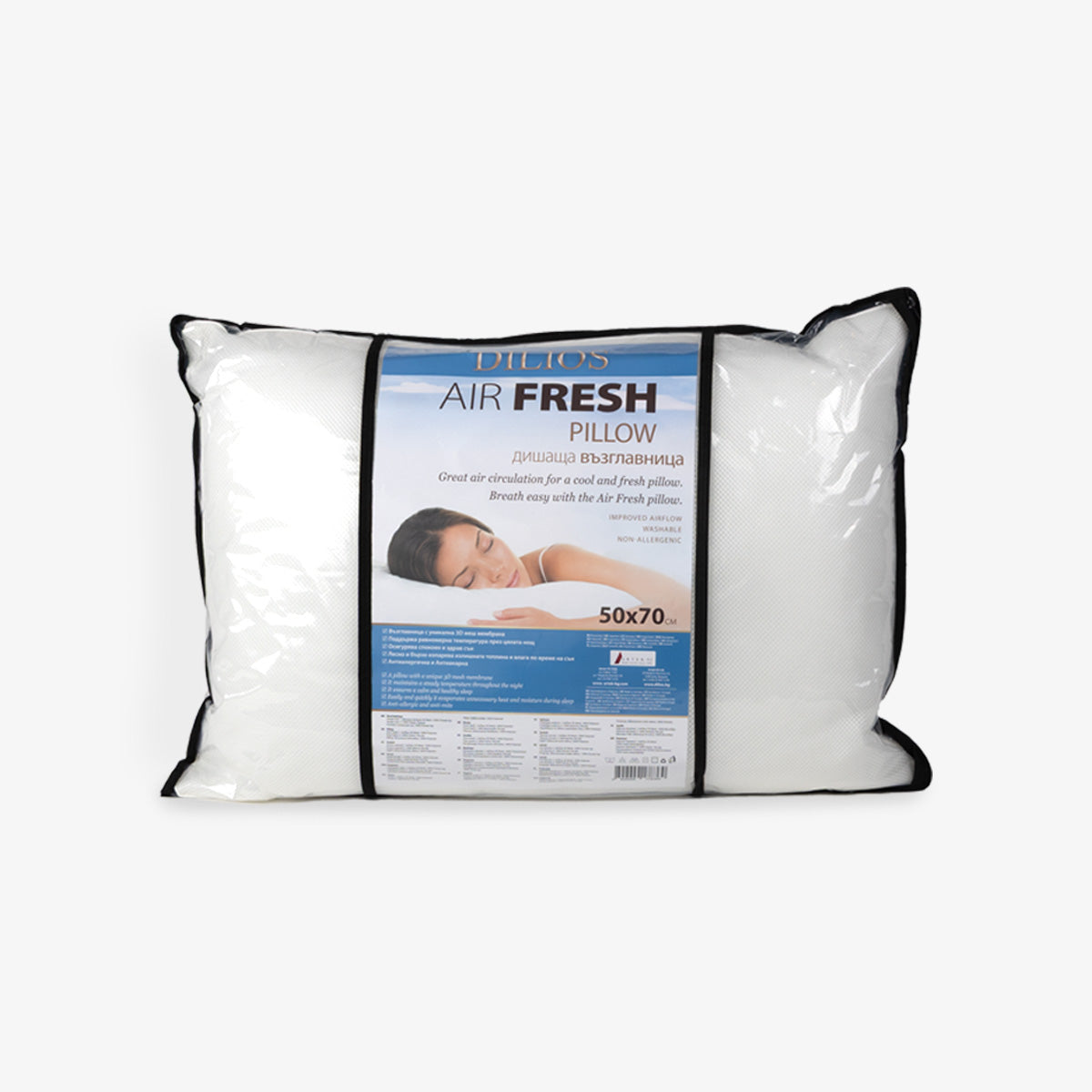 Pernă respirabilă AIR FRESH cu membrană 3D MESH air fresh, 50/70 cm