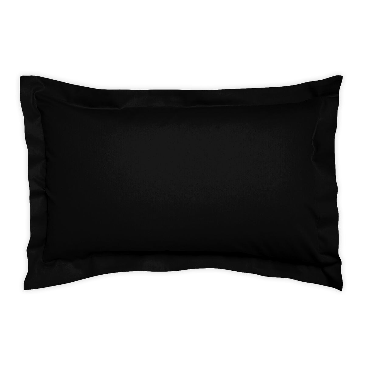 Fata de perna SATEEN NEGRU 50/70 cm 100% bumbac satinat