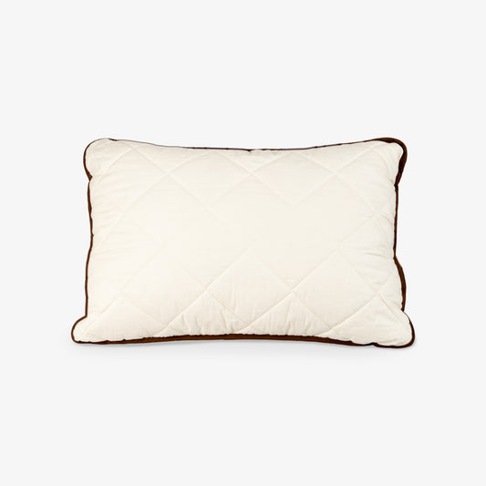 Comfortable NATURAL pillow with cover made of 100% untreated natural cotton