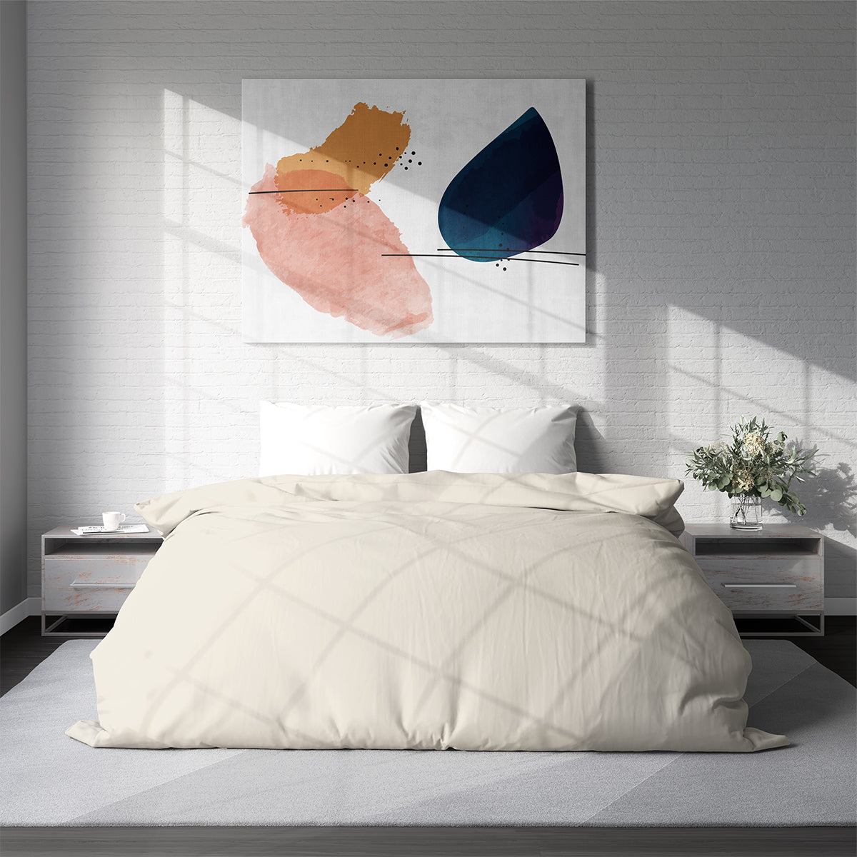 Duvet cover ECRU NEW 150/215 cm 100% cotton ranforce