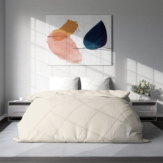 Duvet cover LIGHT ECRU 200/215 cm 100% cotton ranforce