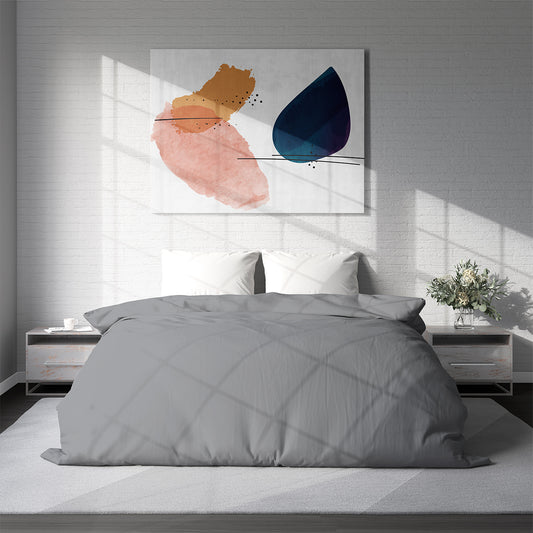 Duvet cover GREY NEW 150/215 cm 100% cotton ranforce