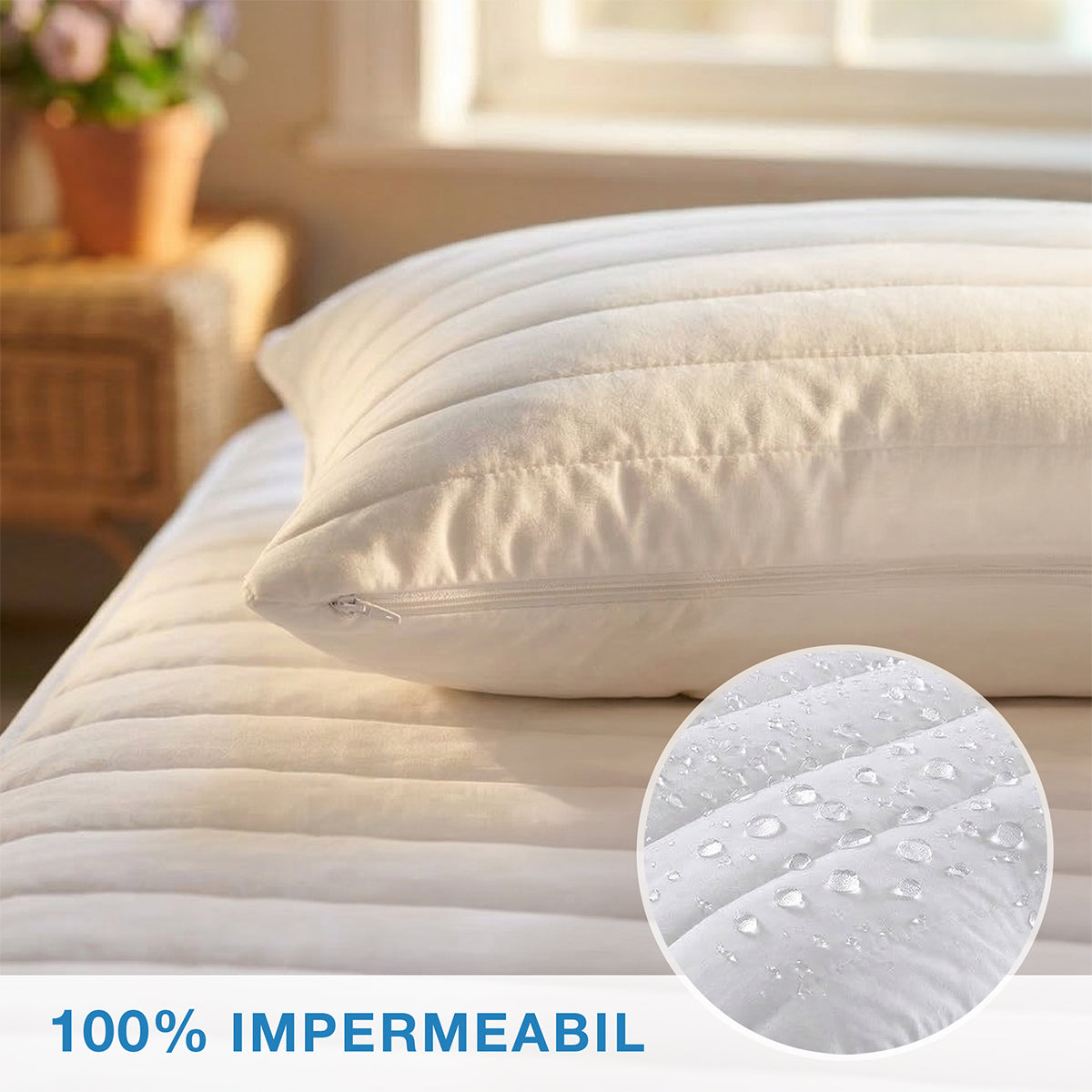 Protectie impermeabila pentru perna 50/70 cm