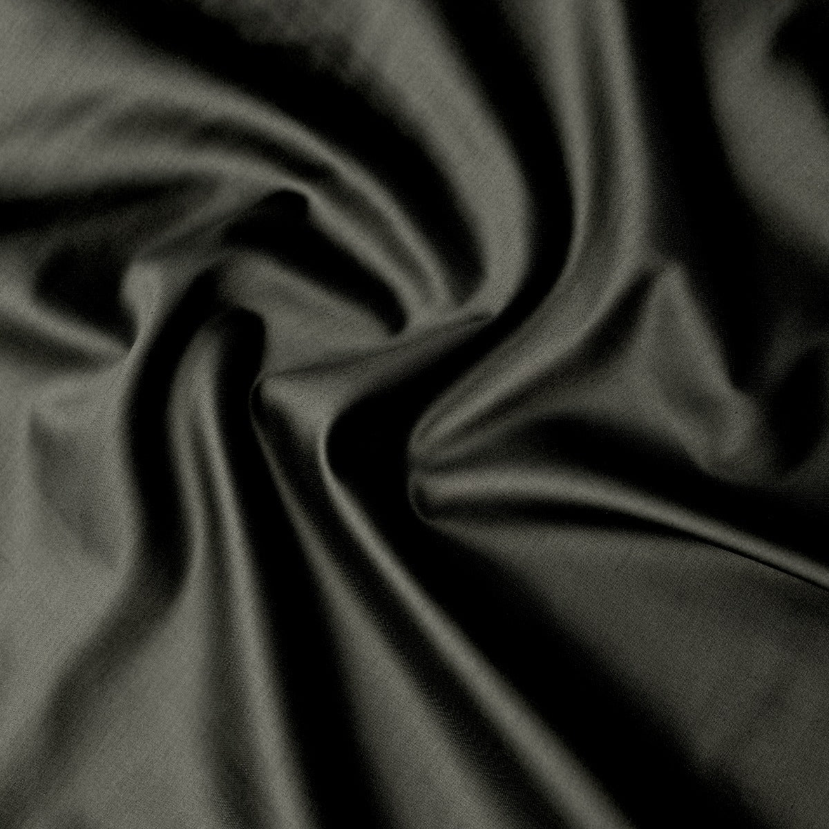 Fata de perna SATEEN NEGRU 50/70 cm 100% bumbac satinat