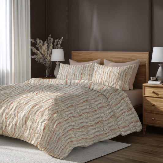 Lenjerie de pat fara cearsaf de pat SECRET 100% bumbac ranforce 3 piese