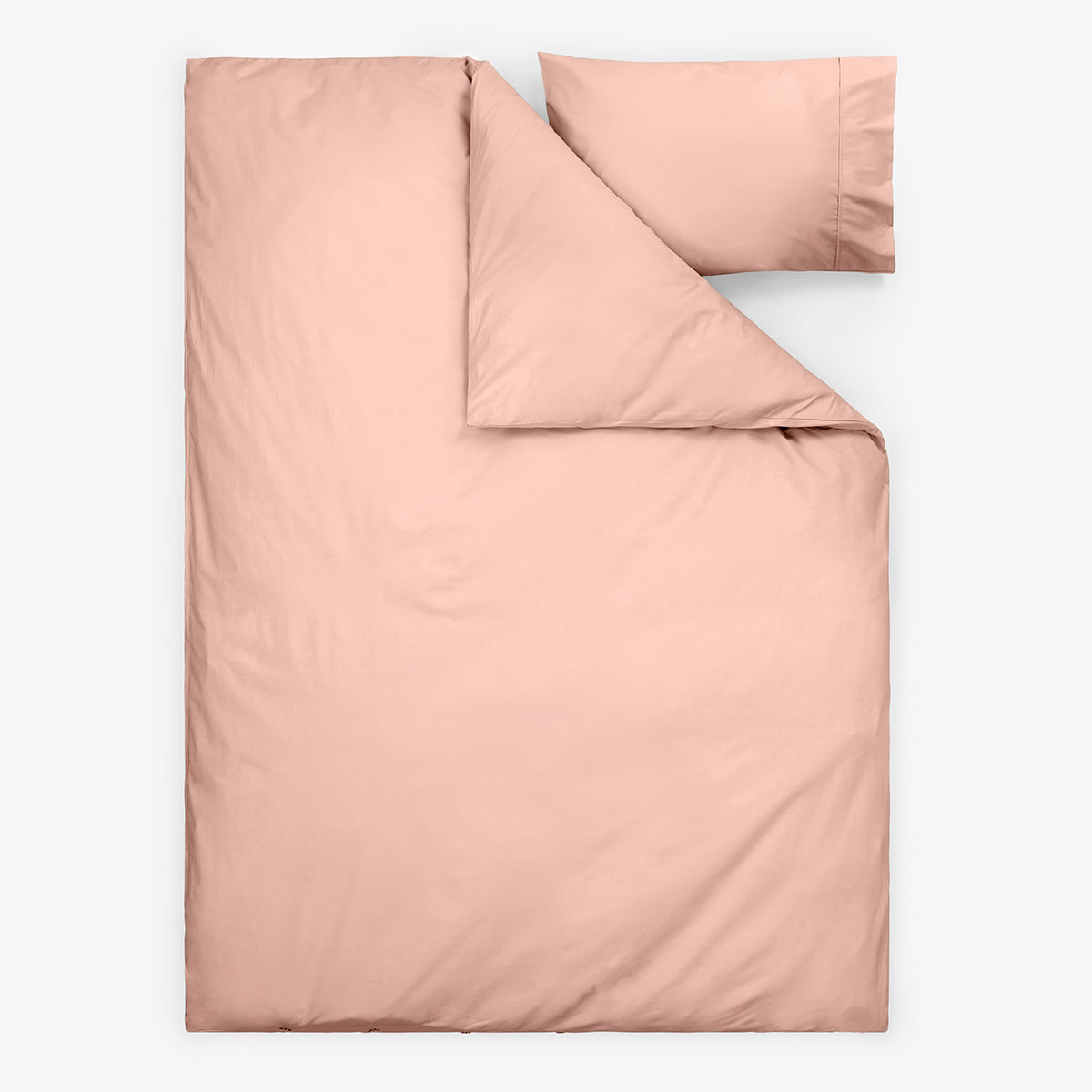 Lenjerie de pat fara cearsaf de pat PIERSICA PERCALE 2 piese