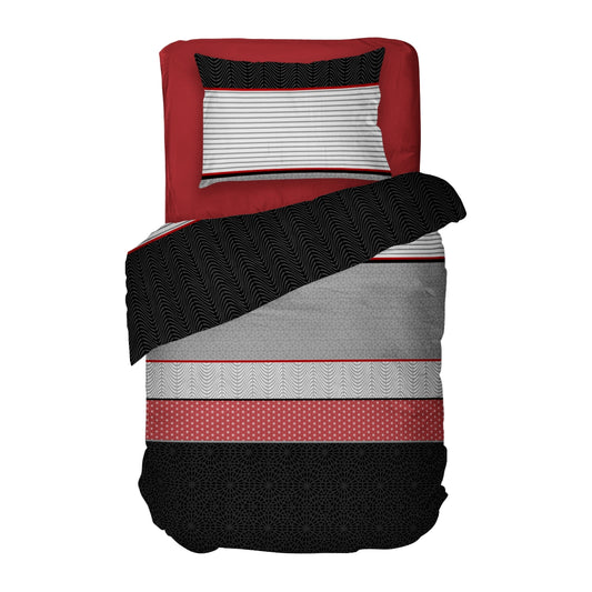 Lenjeria de pat KYOTO 100% bumbac ranforce 3 piese