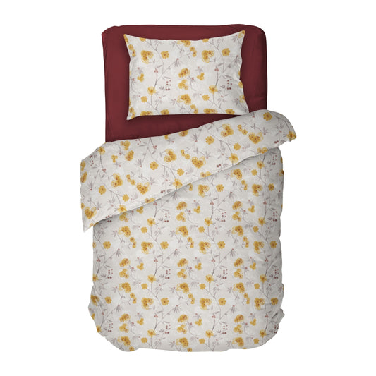 Lenjerie de pat SUNNY 2 100% bumbac ranforce 3 piese