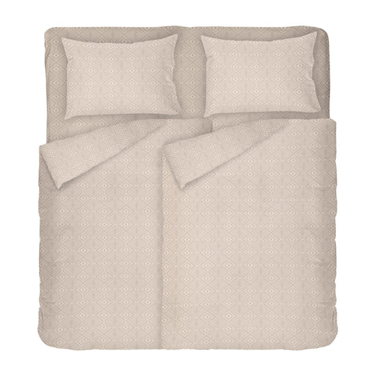 Lenjerie de pat dublu COFFEE 2 100% bumbac ranforce 5 piese