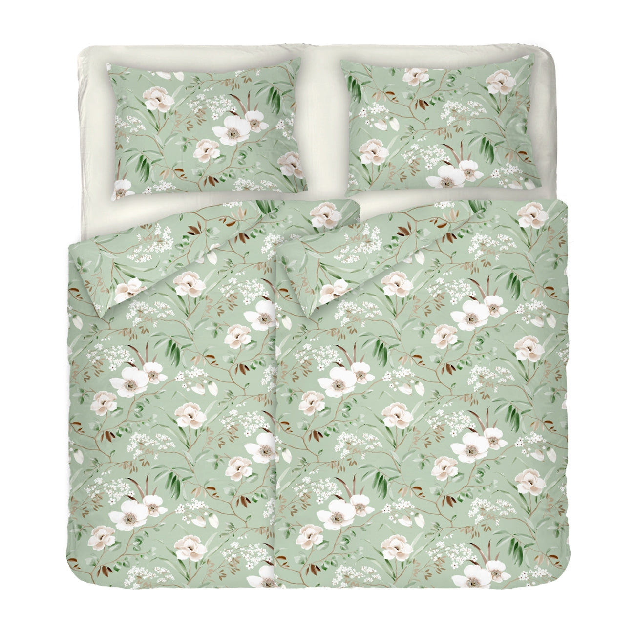 Lenjerie de pat MAGNOLIA 100% bumbac ranforce 5 piese