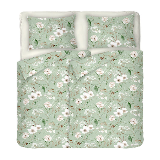 Lenjerie de pat MAGNOLIA 100% bumbac ranforce 5 piese