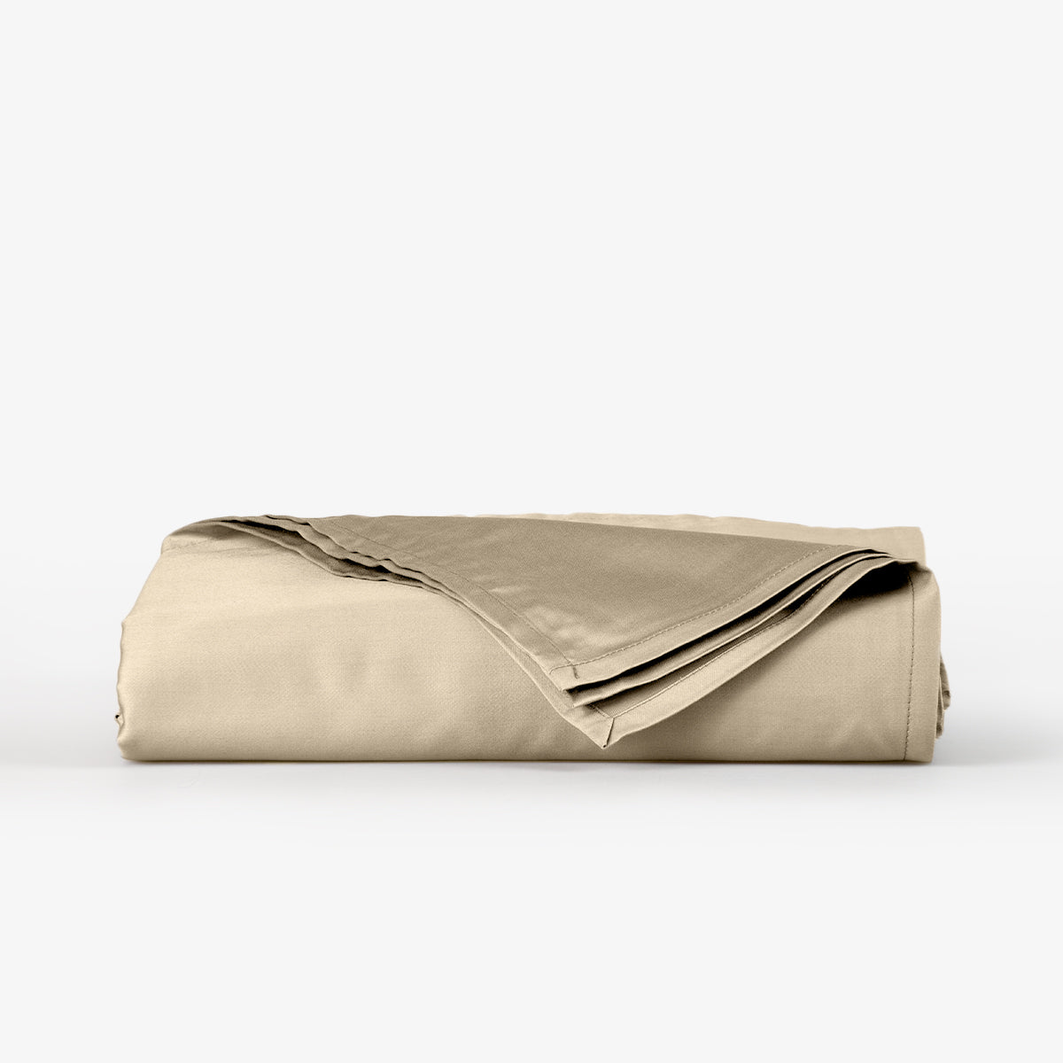 Cearsaf de pat normal SATEEN TAUPE 240/260 cm 100% bumbac satinat