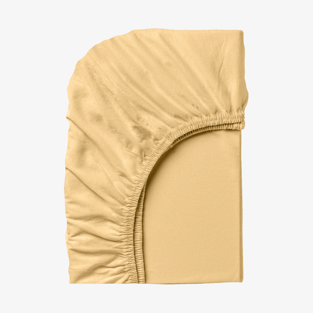 Cearșaf cu elastic 90/200/25 GALBEN Jersey de Bumbac