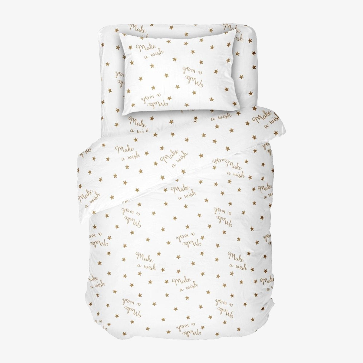 Lenjerie de pat pentru bebelusi MAKE A WISH 2 Bumbac ranforce 100% 3 piese